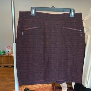 Liverpool jeans co skirt maroon